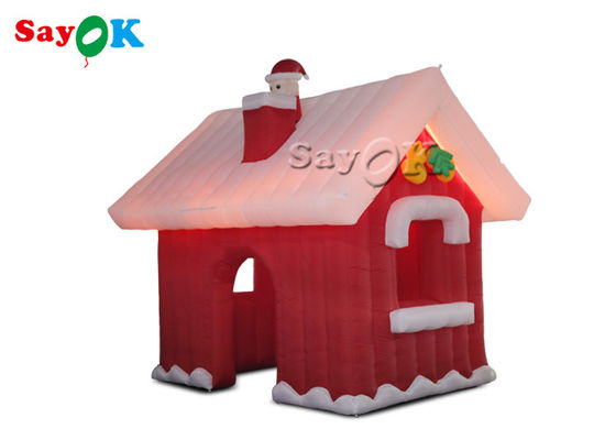 3 * 3 * 3m Oxford Inflatable Christmas Village House Untuk Pesta