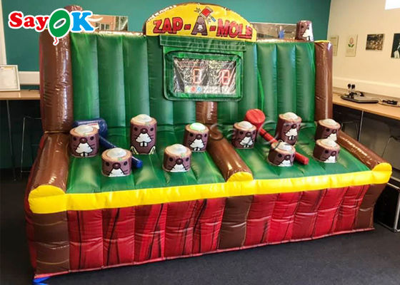 Game Luar Ruangan Tiup PVC Tiup Tiup Zap Game Mole Dengan Sistem IPS