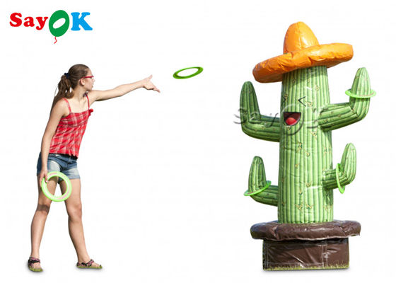 Inflatable Outdoor Games PVC Tarpaulin Inflatable Cactus Ring Toss Bukti Tusukan