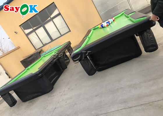 Inflatable Bowling Game 0.9mm PVC Air Sealed Inflatable Pool Table Dengan Stand