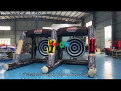 OEM Inflatable Sports Games Karnaval Inflatable Axe Throw Dart Axe Throwing Double Lane