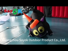 Halloween Kartun Model Hewan Inflatable Inflatable Kucing Hitam Dekorasi Taman Halloween