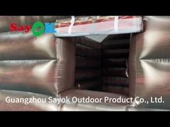 Lampu Raksasa Rumah Natal Inflatable Rumah Santa Inflatable Dijual