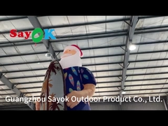 Dekorasi Natal Hawaiian Model Natal Santa Claus Inflatable Di Pantai