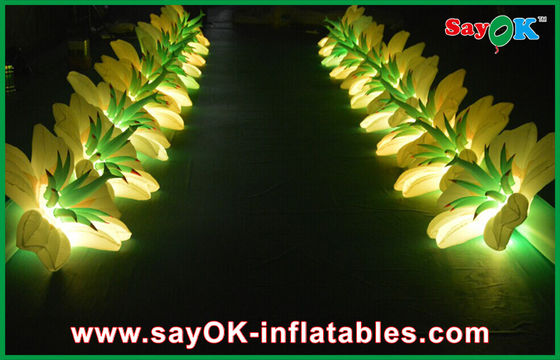 Cukup Inflatable Pencahayaan Dekorasi / Inflatable Led Bunga Rantai Untuk Pesta Pernikahan