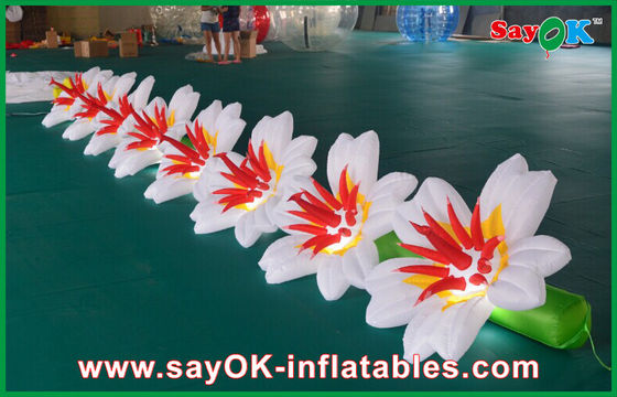 Cukup Inflatable Pencahayaan Dekorasi / Inflatable Led Bunga Rantai Untuk Pesta Pernikahan