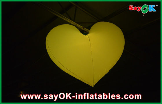Indoor Pernikahan Pencahayaan Inflatable Dekorasi Led Inflatable Jantung