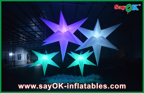 Colorful Pencahayaan Inflatable Dekorasi acara Inflatable Led Bintang