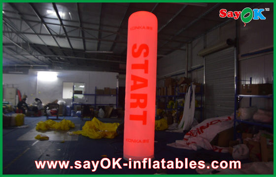 3m Tinggi Inflatable Pencahayaan Dekorasi Led Pillar Cube Kolom Dicetak