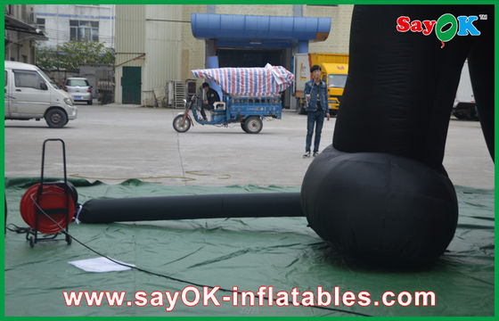 Balon Karakter Inflatable Raksasa 6m Kartun Kucing Inflatable Iklan Komersial Untuk Luar Ruangan
