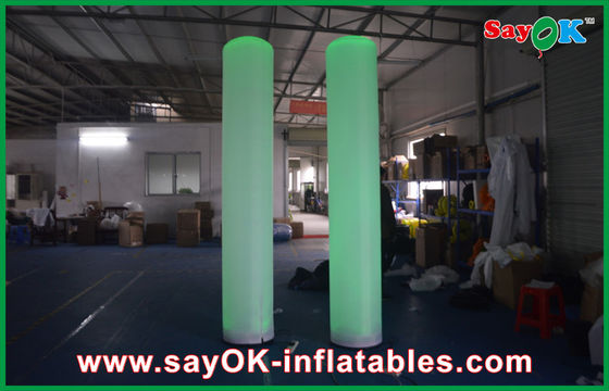 3m Tinggi Dipimpin Cahaya Inflatable Yard Dekorasi Pernikahan Gunakan Hijau