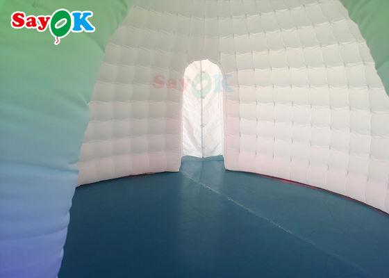 Tenda Inflatable Outdoor 6x5x3.2m Tenda Kubah Inflatable Putih Murni Dengan Lampu LED