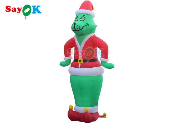 Dekorasi Taman Inflatable OEM Karakter Kartun Inflatable Ledakan Grinch Oxford Model Film