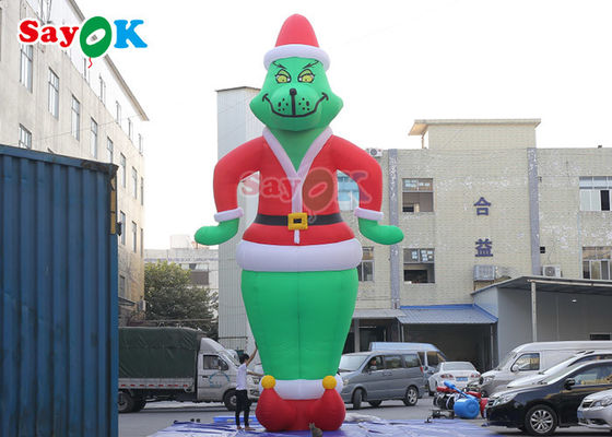 Dekorasi Taman Inflatable OEM Karakter Kartun Inflatable Ledakan Grinch Oxford Model Film