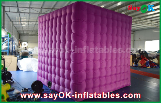 Partai / Kegiatan Inflatable Lampu Dekorasi Pencahayaan Cube Nylon Kain
