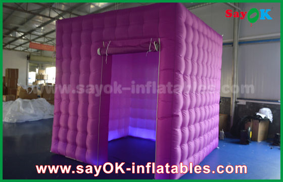 Partai / Kegiatan Inflatable Lampu Dekorasi Pencahayaan Cube Nylon Kain