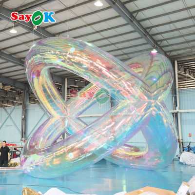 Warna-warni PVC Inflatable X Ball Inflatable Ballon Iklan