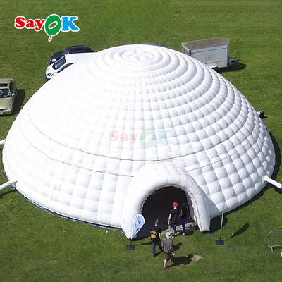 PVC Tarpaulin 12m 40ft Giant Inflatable Igloo Tent Dome untuk Outdoor Party Event Sports
