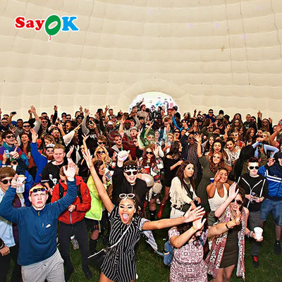 PVC Tarpaulin 12m 40ft Giant Inflatable Igloo Tent Dome untuk Outdoor Party Event Sports