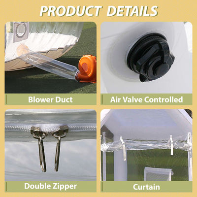 Sayok Rumah Gelembung Emas Portabel Transparan Tenda Rumah Gelembung Ledakan untuk Pernikahan