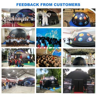 Customized Size Inflatable Planetarium Dome with Professional Projection Fabric and Free 3D Design