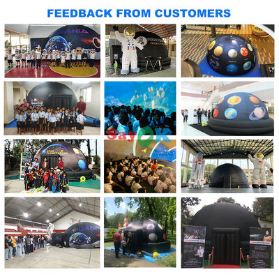Komersial Outdoor Portable Planetarium Tenda Kubah Inflatable 3d Kubah Inflatable Kubah Astronomical Galaxy Tent