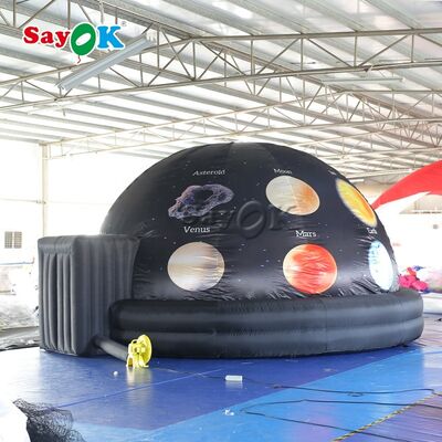 Sayok 5m 16ft Custom Full Printing Inflable Planetarium Dome Tent untuk Pendidikan Anak-anak dengan Air Blower