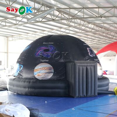 Sayok 5m 16ft Custom Full Printing Inflable Planetarium Dome Tent untuk Pendidikan Anak-anak dengan Air Blower