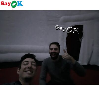 Tenda Kubah Proyeksi Hitam Bioskop Tiup Tenda Planetarium Bergerak untuk Sekolah