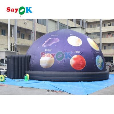 Sayok tahan api 100% Blackout Portable Inflatable Planetarium Dome untuk Sekolah
