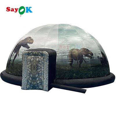 Sayok 6m Digital Printing Mobile Planetarium Dome Portable Inflatable Astronomy Tent untuk Sekolah