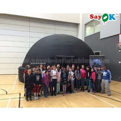 Sayok 100% Blackout 6m Hitam Planetarium Proyektor Kubah 360 derajat Proyeksi Planetarium tenda untuk dijual