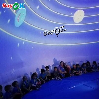 Sayok 100% Blackout 6m Hitam Planetarium Proyektor Kubah 360 derajat Proyeksi Planetarium tenda untuk dijual