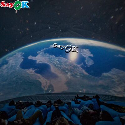 Tenda Kubah Proyeksi Hitam Bioskop Tiup Tenda Planetarium Bergerak untuk Sekolah