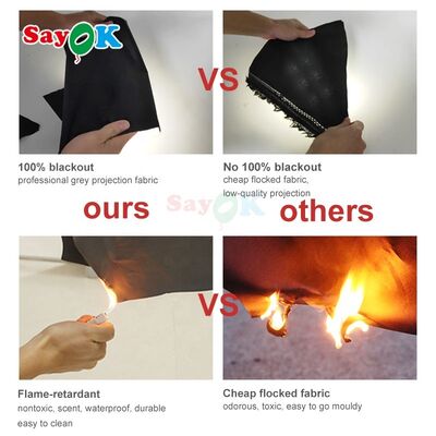 Sayok Outdoor Waterproof Blow Up Inflatable Dome Tent Bioskop Planetarium untuk Pengajaran Sekolah