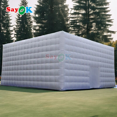 Sayok Disesuaikan 100 Orang Putih Oxford Kain Kubu Acara LED Tenda pesta kembung tenda untuk dijual