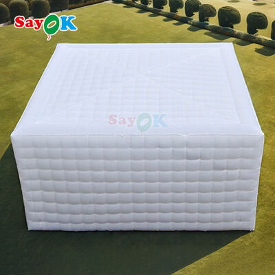 Sayok 100 Orang Kapasitas Led Melambangkan Pesta Acara Klub Tenda Inflatable Tenda dengan Lampu LED Berwarna-warni