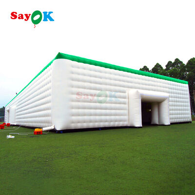 Sayok Guangzhou Customized Giant White Cube Inflatable Tent untuk Acara Luar Ruangan Pernikahan 200 Orang