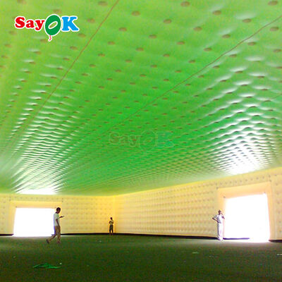 Sayok Guangzhou Customized Giant White Cube Inflatable Tent untuk Acara Luar Ruangan Pernikahan 200 Orang