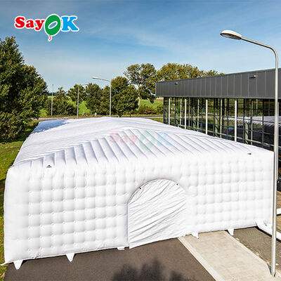 Sayok Guangzhou Customized Giant White Cube Inflatable Tent untuk Acara Luar Ruangan Pernikahan 200 Orang