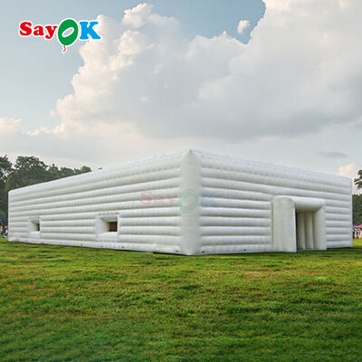 Sayok Ekstra Besar 20m Waterproof PVC Outdoor Event Pesta Camping Pavilion Marquee Cube Tenda Inflatable