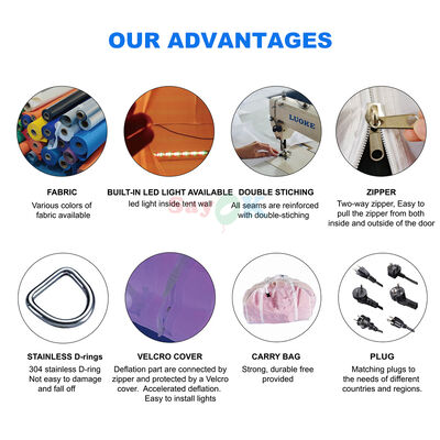 Sayok Tenda Iklan Besar Luar Ruangan Pernikahan Klub Pesta untuk Acara 200 Orang dengan LED