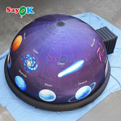 Sayok Full Print 10m Proyektor Bintang Tenda Planetarium Inflatable Proyeksi Portable Cinema Dome untuk Sekolah