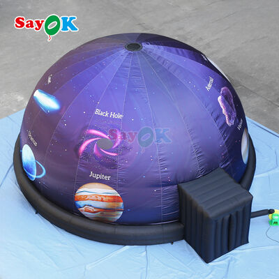 Sayok Full Print 10m Proyektor Bintang Tenda Planetarium Inflatable Proyeksi Portable Cinema Dome untuk Sekolah