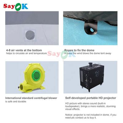 Sayok Sekolah Astronomi Tenda Kubah Proyeksi Tiup Tenda Planetarium Proyeksi Tiup Kubah Planetarium