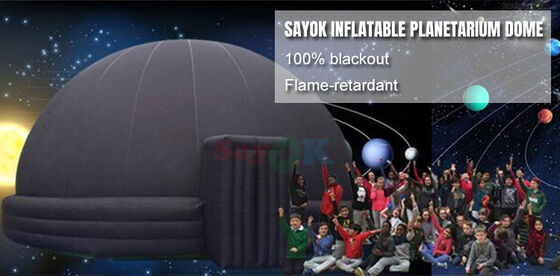 SAYOK Portable Inflatable 5m/8m Planetarium Proyeksi Kubah Tenda Bahan Oxford dengan Air Blower PVC lantai Mat untuk acara sekolah