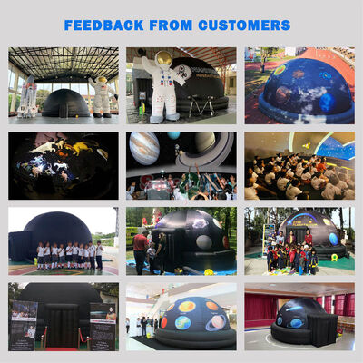Tenda Proyeksi Kubah Planetarium Portable Inflatable yang Disesuaikan untuk Sekolah Diameter 3m