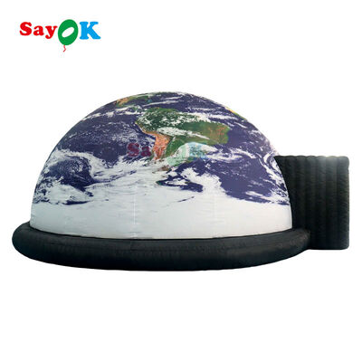 Blackout Portable Inflatable Planetarium Projection Dome Tent untuk Pendidikan Astronomi Sekolah