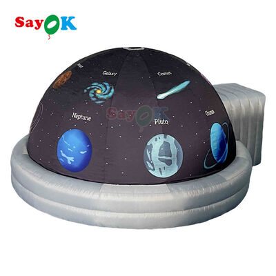 Custom Portable Inflatable Planetarium Dome Flame-retardant Projection Tent untuk sekolah