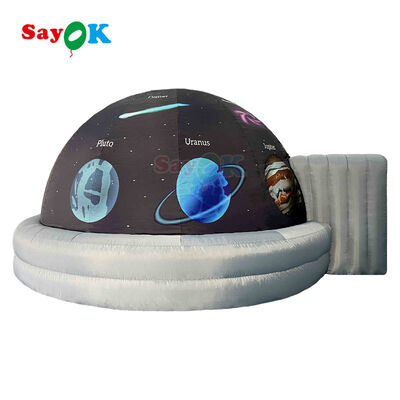 Custom Portable Inflatable Planetarium Dome Flame-retardant Projection Tent untuk sekolah